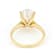 Lab-Grown Diamond Oval Solitaire Ring In 14K Gold 4.00ct