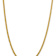 14k Yellow Gold 3.7mm Diamond-Cut Wheat Link 22 Inch Chain
