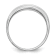 Rhodium Over 14K White Gold Lab Grown Diamond SI1/SI2, G H I, Men's Band