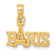 14k Yellow Gold Textured Paris with Eiffel Tower Pendant