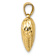 14k Yellow Gold 3D Polished and Textured Heart Pendant