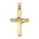14k Yellow Gold Diamond Cross Pendant