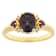 Lab-Created Alexandrite, Amethyst And Lab-Grown Diamond Ring In 18K Gold
Over Sterling Silver 1.38ctw