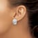 Rhodium Over 14k White Gold Non-pierced Stud Earrings