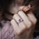 Amethyst and Diamond 14K White Gold 3-Stone Ring 2.06ctw