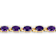 Purple Amethyst 14K Yellow Gold Over Sterling Silver Oval Tennis
Bracelet 7.98ctw