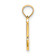 14k Yellow Gold Script Letter X Initial Pendant