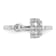 Rhodium Over 14K White Gold Lab Grown Diamond VS/SI GH, Initial B
Adjustable Ring