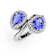 14K White Gold Tanzanite and Diamond Ring 1.90 ctw