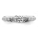 Rhodium Over 10K White Gold Lab Grown Diamond VS/SI GH, Engagement Ring 0.74ctw