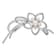 Rhodium Over Sterling Silver 4-7mm White Freshwater Pearl Cubic Zirconia
Flower Pin
