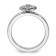 Sterling Silver Stackable Expressions Fleur De Lis Diamond Ring