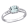 Aquamarine 10K White Gold Ring 1.35ctw