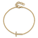 14k Yellow Gold Diamond Sideways Letter T Bracelet