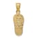 14k Yellow Gold Polished and Textured 3D with Lab Created White Opal
Flip-Flop Pendant