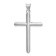 Rhodium over 14k White Gold Cross Pendant