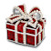 EXCITEMENT Simulated Pearl Red Gift Box Trinket Box