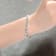 CZ Cluster Tennis Bracelet In Sterling Silver