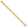 14K Two-tone Gold 10mm Hand-Polished Fancy Link Bracelet