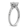 Rhodium Over 14K White Gold Lab Grown Diamond VS/SI GH, Cluster Ring 0.752ctw