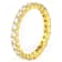 Classic Moissanite Eternity Band Ring In 14K Gold Over Sterling Silver