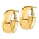 14k Yellow Gold High Polished 1" Oval Hoop Earrings