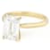 Lab-Grown Diamond Emerald-Cut Solitaire Ring In 14K Gold 3.00ct