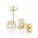 Lab-Grown Diamond Emerald-Cut Stud Earrings In 14K Gold 1.00ctw
