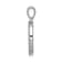 Rhodium Over 14K White Gold Diamond Letter O Initial Pendant