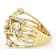 Multi-Shape CZ Open Ring In 18K Gold Over Sterling Silver 1.81ctw