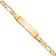 10k Yellow Gold Figaro Link ID Bracelet