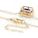 Amethyst Rectangular Octagonal Solitaire Toggle Necklace In 18K Gold
Over Sterling Silver 2.89ct