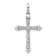 Rhodium Over 14K White Gold 1/10ct. Diamond Cross Pendant