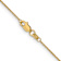 14k Yellow Gold 0.95mm Diamond Cut Cable Chain 30 Inches