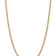 14k Yellow Gold 4.3mm Semi-Solid Curb Link Chain 28"