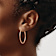 14k Rose Gold 1 3/16" Polished Endless Tube Hoop Earrings