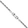 Rhodium Over 14k White Gold 2mm Solid Diamond-cut Quadruple Rope 30 Inch Chain