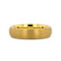 MILLER Gold Plated Tungsten Domed Ring with Brushed Finish 6mm