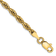 14k Yellow Gold 3mm Rope Link Bracelet, 8 Inches