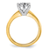 14K Yellow Gold With White Gold Accents 1 3/4 ct. D E F Pure Light Round
Moissanite Solitaire Ring