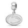Sterling Silver Rhodium-plated LogoArt Penn State University Small
Dangle Bead