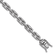 Rhodium Over Sterling Silver Polished Fancy Cubic Zirconia Link Bracelet