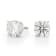 Certified White Lab-Grown Diamond H-I SI 14k White Gold Stud Earrings 2.00ctw