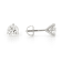 White lab-grown diamond 14kt white gold martini stud earrings 2.00ctw