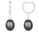 9-10mm tahitian pearl dangling earirngs in sterling silver rhodium plated
