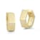 Bellissima Gold 14K Yellow Gold Hexagon Huggie Hoop Earrings