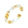 14K Yellow Gold Over Sterling Silver Thin Faceted Acrylic Bangle
Bracelet in Clear