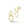 Rachel Zoe Double Curb Link Dangle Earrings in 14K Gold Over Sterling Silver