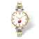 LogoArt University of Wisconsin Elegant Ladies Two-tone Watch