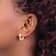 14k Rose Gold 9/16" Round Hinged Hoop Earrings